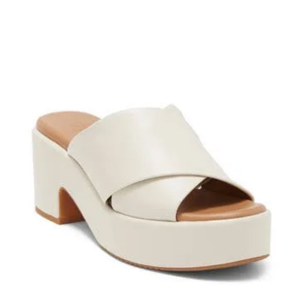 Nordstrom Ivory Platform Sandal, Worn Once! Super Comfortable, Size 8